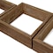 Ekena Millwork Square, Open Back, Vintage Farmhouse Shadow Box Shelves, Barnwood Decor Collection, PK3 DECR15SBSQOBBR - alternate 4